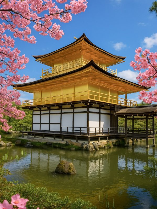 Podróże po Azji - Kyoto kinkauji złoty pawilon